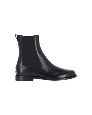Tod's Leather Chelsea Ankle Boots - Black