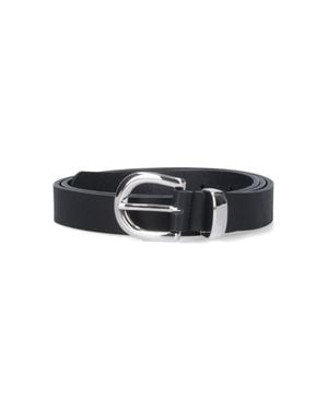 sunflower Leather Belt - Black