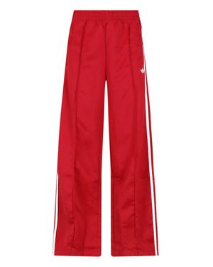 adidas Wide-Leg Track Pants - Red