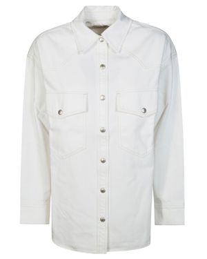 Agolde Lotta Mini Shirt - White