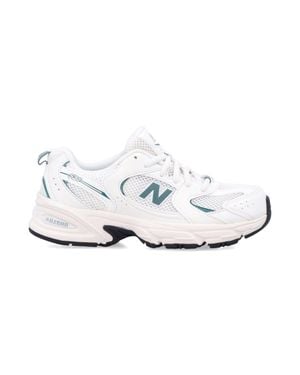 New Balance Boys' 530-Style 2000S Running-Inspired Sneakers With Abzorb Cushioning - White