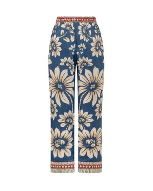 FARM Rio Luna Paintjama Pants - Blue