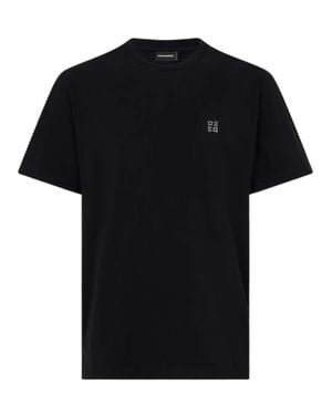 DSquared² 100% Cotton Logo T-Shirt - Black