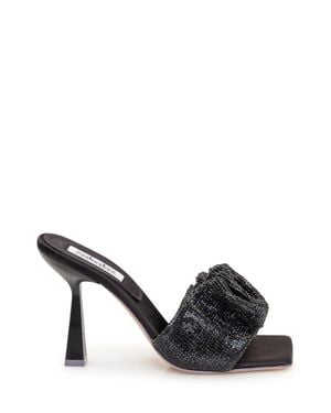 Sebastian Milano Elegant Crystal-Embellished Sandals - Black