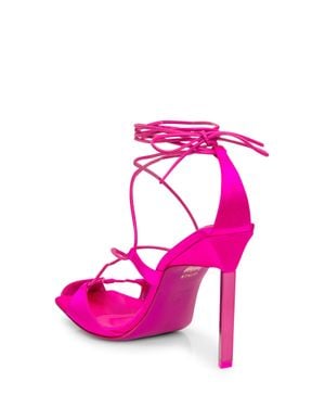 The Attico Chic Leather Mini Heels - Pink