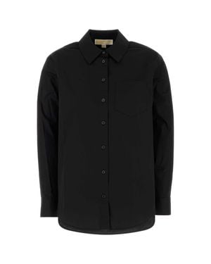MICHAEL Michael Kors Stretch Poplin Shirt Cotton - Black