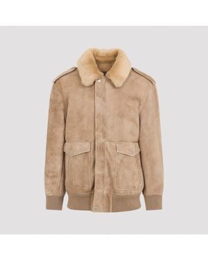 Prada Leather Jacket - Natural