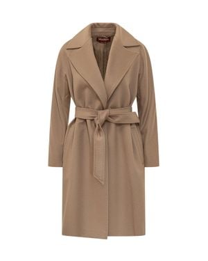 Max Mara Studio Carry-Over Overcoat - Natural