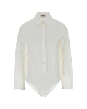 Alaïa Poplin Shirt - White