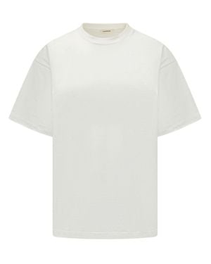 A PAPER KID Mini Giro Neck T-Shirt - White