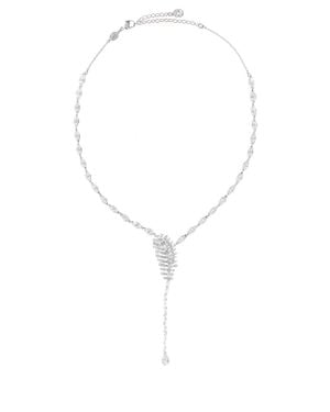 Swarovski Rhodium-Plated Mini Vienna Necklace - Blue