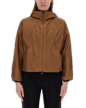 Herno Ripstop Hooded Jacket - Brown