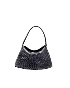 Dragon Diffusion Woven Leather Hobo Shoulder Bag - Blue