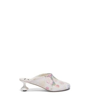 Loewe Mini Print Sandals For - White