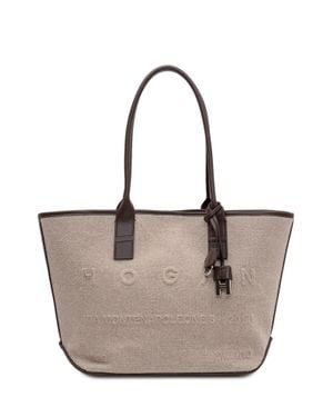 Hogan Stylish Tote Bag - Natural