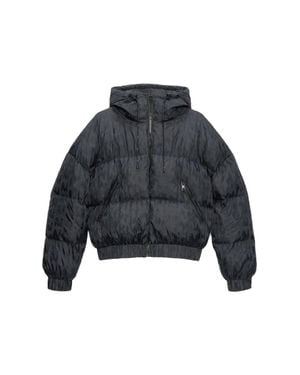 MSGM "Themwave" Padded Down Jacket - Blue