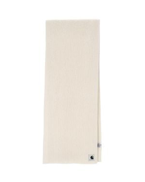 Carhartt Ribbed Knit Scarf - White