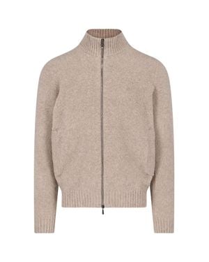 Drumohr Lambswool Crewneck Sweater - Natural