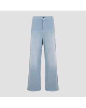 Miu Miu Astrale Cotton Pants - Blue