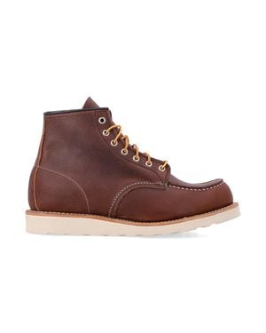 Red Wing Leather Moc Toe Lace-Up Boot - Brown