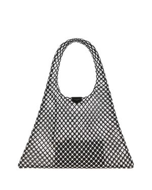Alaïa Two-Tone Mesh One Piece Shopping Bag - White