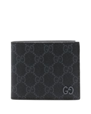 Gucci Gg Monogram Bi-Fold Wallet - Black