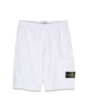 Stone Island Bermuda Sweatshirt - White