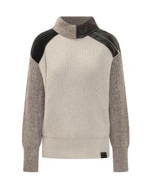 Stella McCartney Altered Knit Mini Sweater - Gray