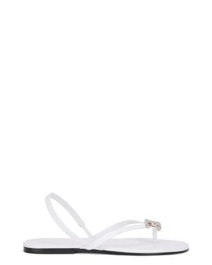 Celine Elegant Mini Sandal - White