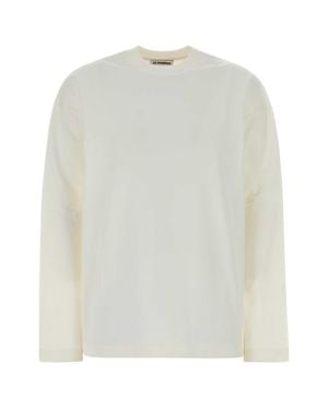 Jil Sander T-Shirt Cn Ls Pnt - White