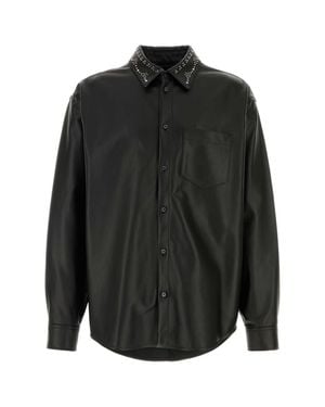 Marni Leather Shirt - Black
