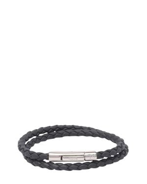Tod's Leather Band With Engraved Logo For - Blue