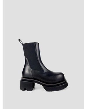 Rick Owens Beatle Bogun Boots - Blue