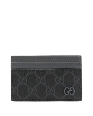 Gucci Double G Card Holder - Gray