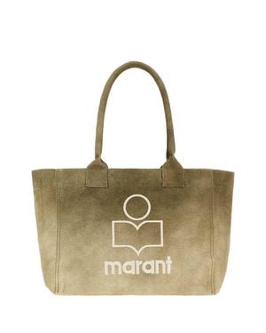 Isabel Marant Cotton Canvas Shopping Handbag - Natural