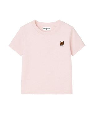 Maison Kitsuné Kids 100% Cotton T-Shirt - Pink