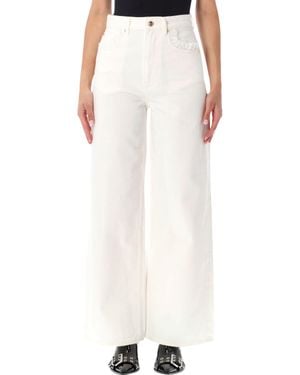 Ganni Organic Cotton Jeans For - White