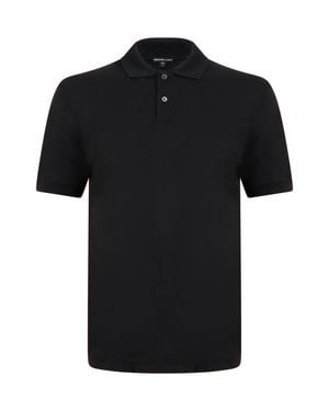 James Perse Classic Short Sleeve Polo - Black