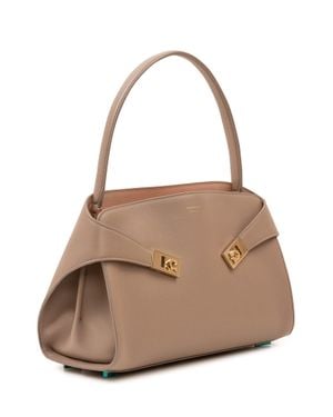 Ferragamo Hug Sh S Handbag - Natural