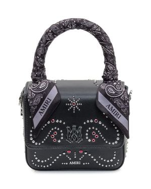 Amiri Mini Studded Handbag - Black