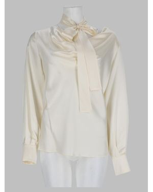 Max Mara 100% Silk Blouse - White