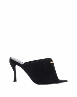 Balenciaga Midnight City Mini Flat Sandals - Black