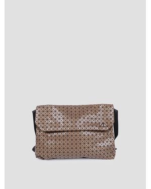 Issey Miyake Cotton Shoulder Handbag - Gray