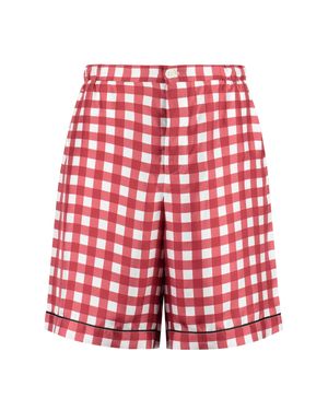 Prada Stylish Vichy Pants For - Red