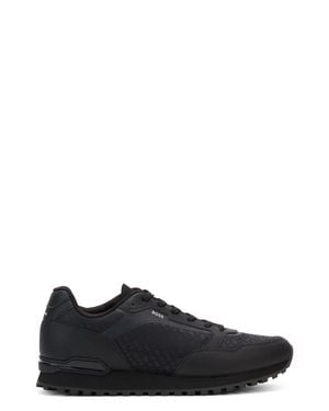 BOSS Parkour-L Run Lightweight Mesh Sneaker For - Black