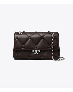 Tory Burch Bunny Knot Mini Leather Shoulder Handbag - Black