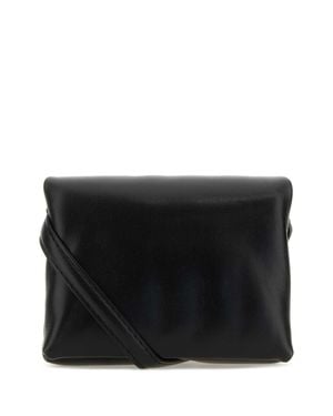 Marni Leather Mini Prisma Clutch - Black