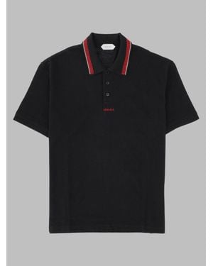 Versace Cotton Polo Shirt, Made - Black