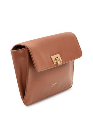 Ferragamo Mini Harleth Estane Handbag - Brown