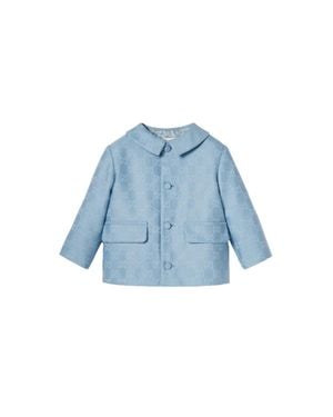 Gucci Baby Gg Flannel Jacket - Blue